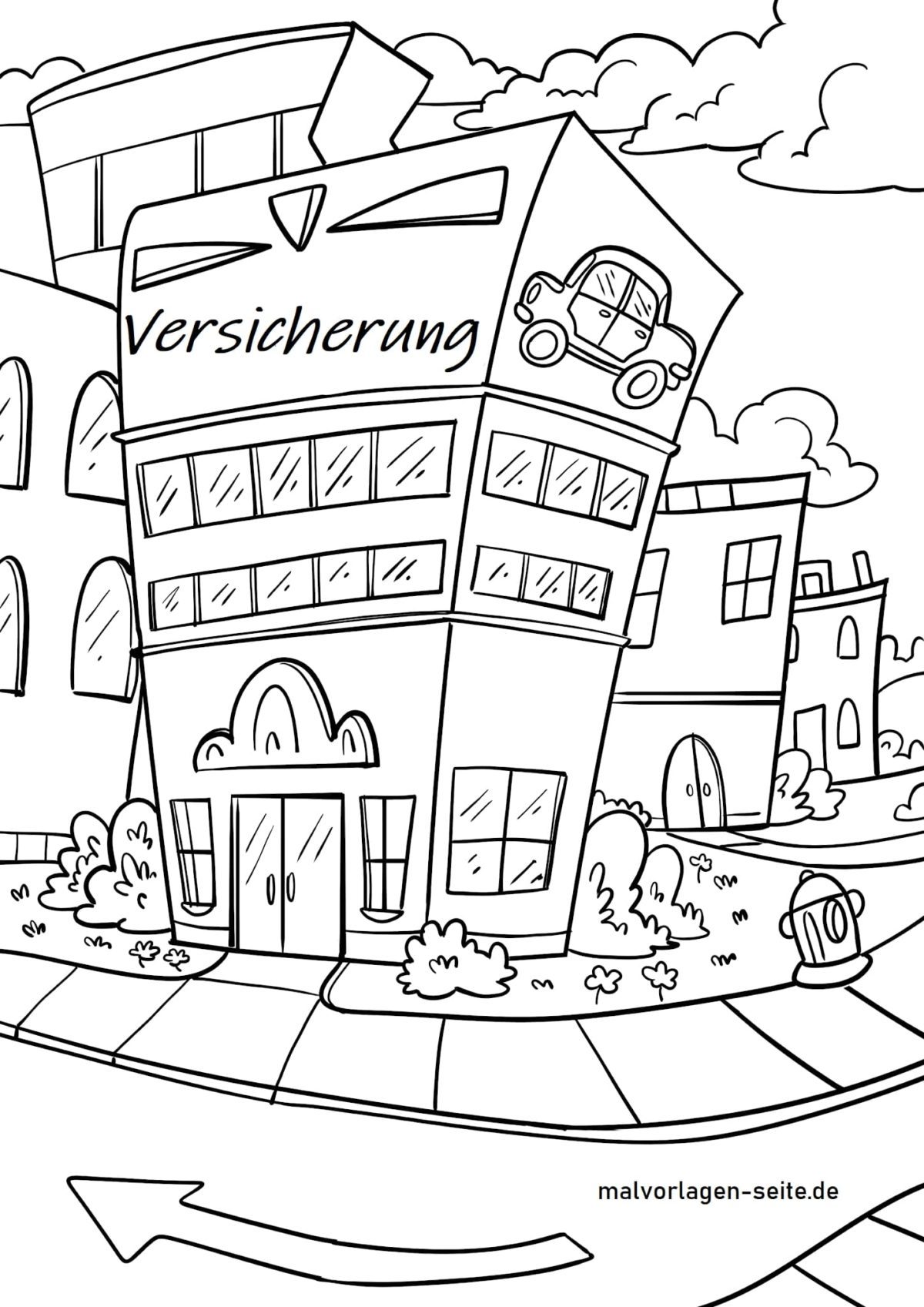 Malvorlage Versicherung