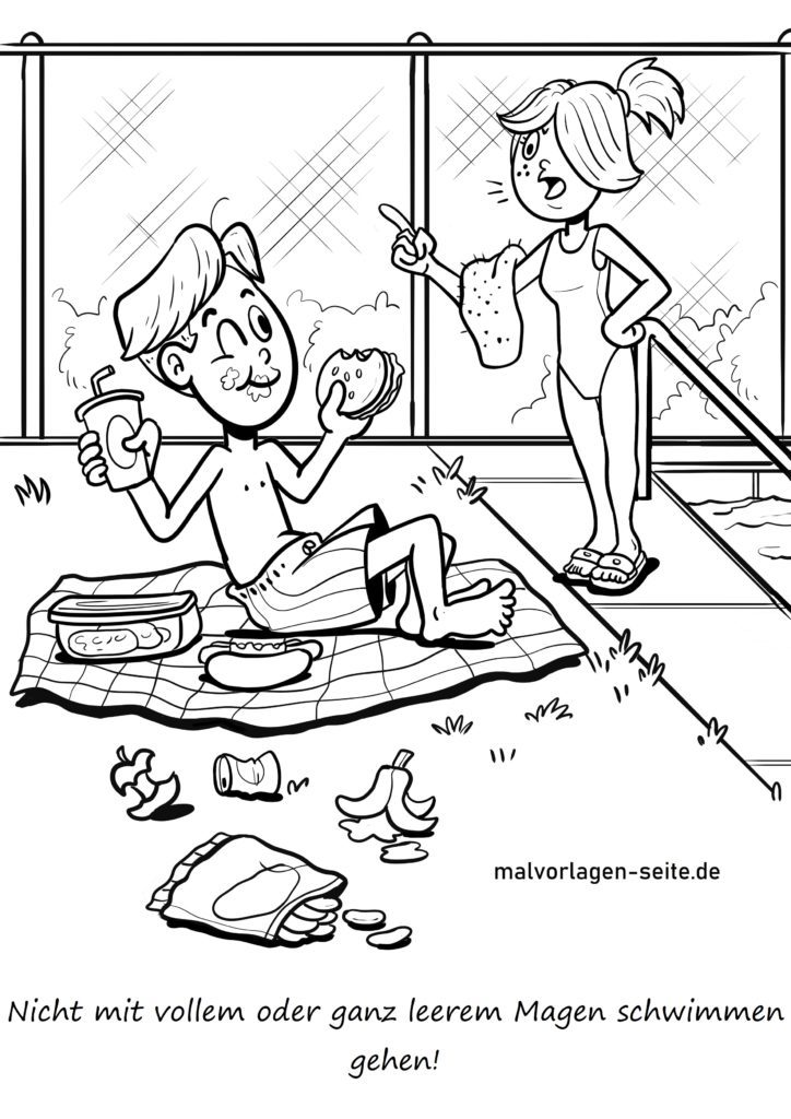 Malvorlagen Prävention, Schutz &amp; Sicherheit für unsere Kinder