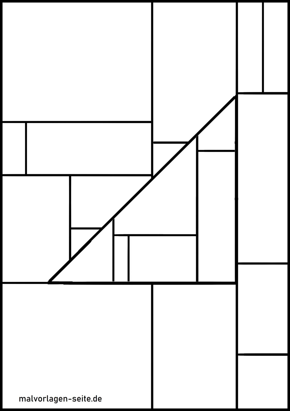 Malvorlagen geometrische Formen