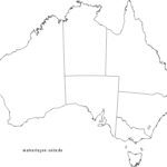 Politische Landkarte Australien
