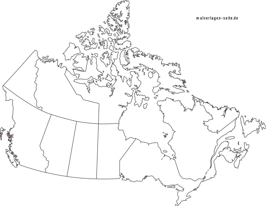 Map Of Canada Blank Template Map Of Canada Blank Template