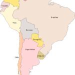 Landkarte Südamerika