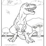 Malvorlage Dinosaurier