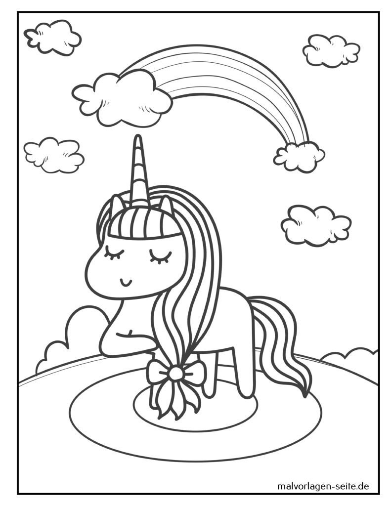 Ausmalbilder Einhörner Einhorn Malvorlagen kostenlos drucken
