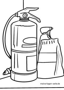 Malvorlage Feuerlöscher