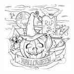 Malvorlage Halloween