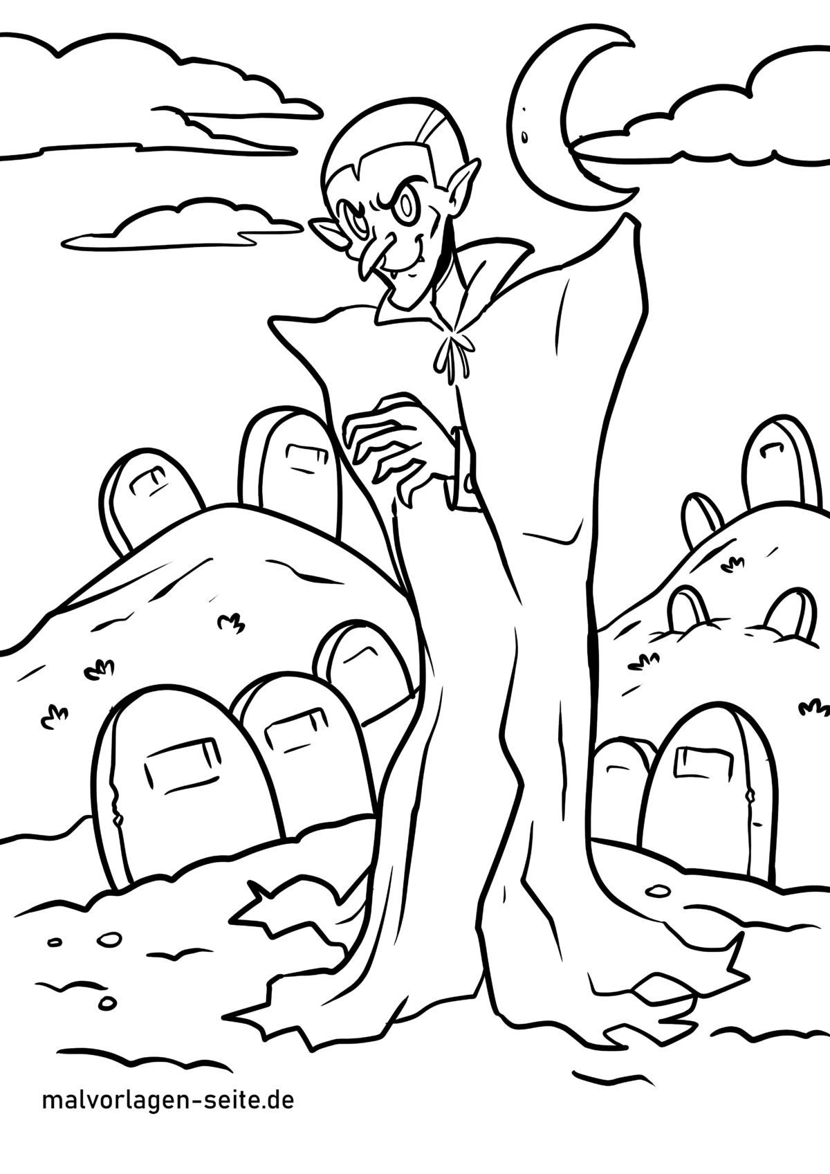 Malvorlage Vampir