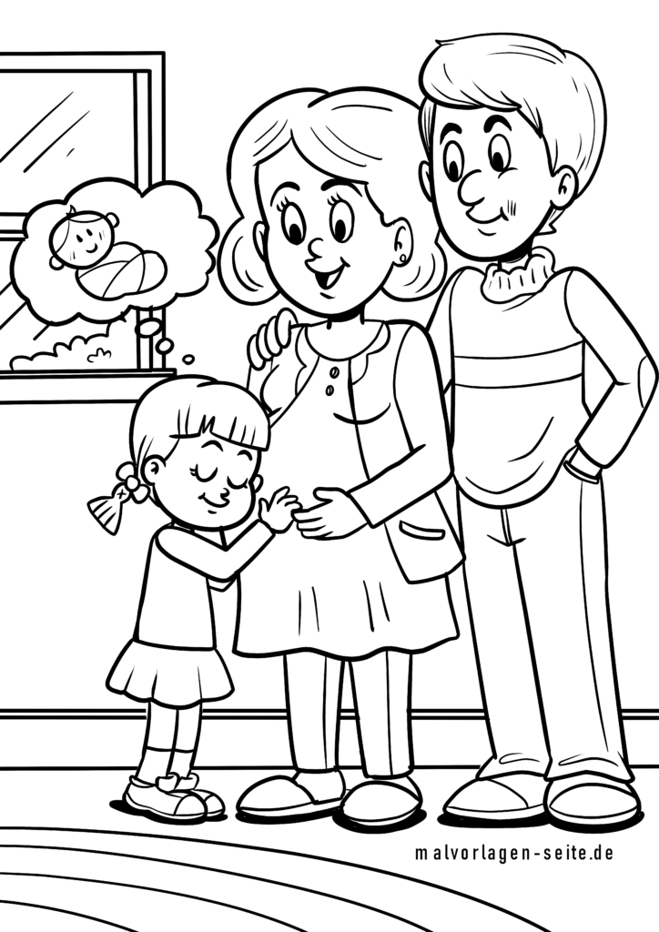Malvorlage Wir bekommen ein Baby Kostenlose Ausmalbilder Malvorlage Wir bekommen ein Baby Kostenlose Ausmalbilder