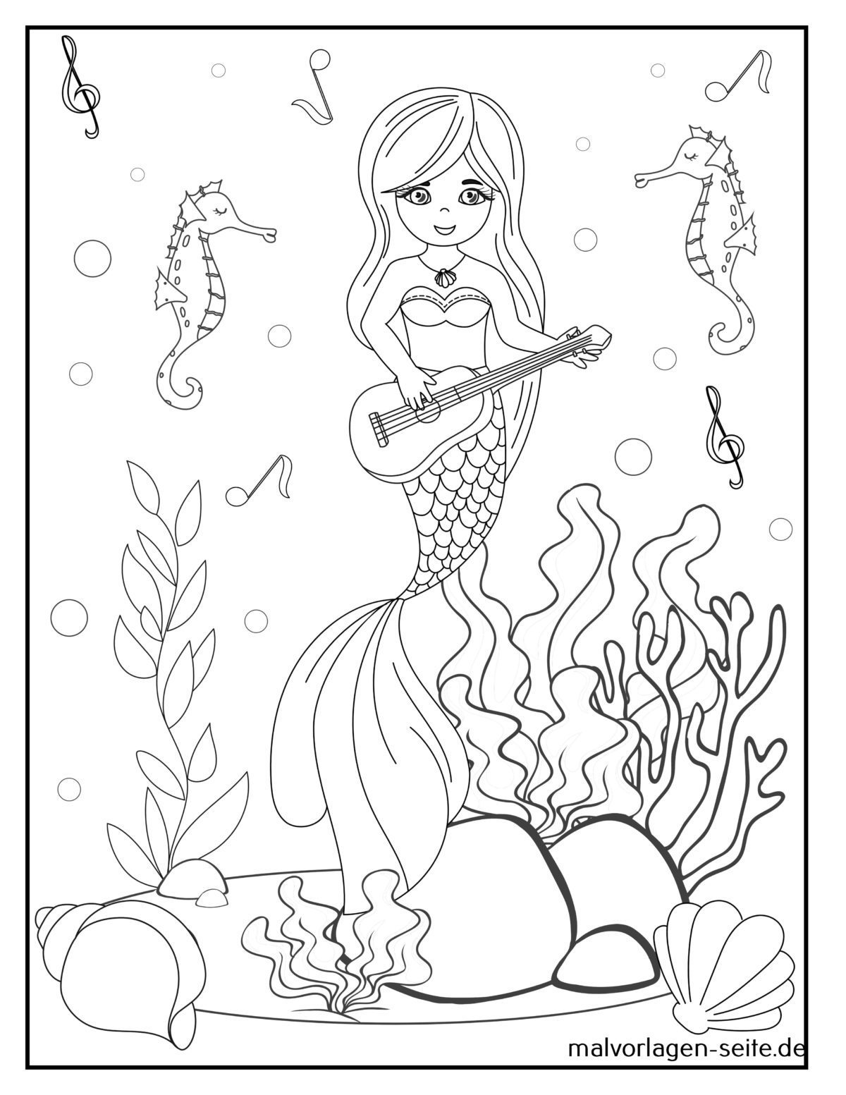 Malvorlage Meerjungfrau Kostenlose Ausmalbilder