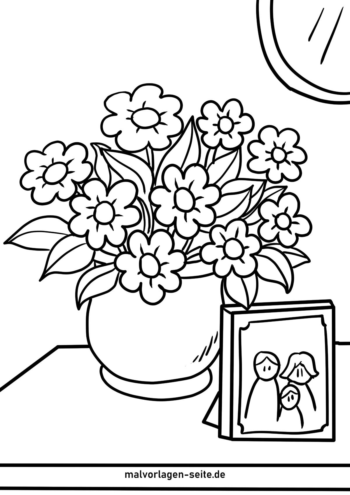 Malvorlage Topfblumen 
