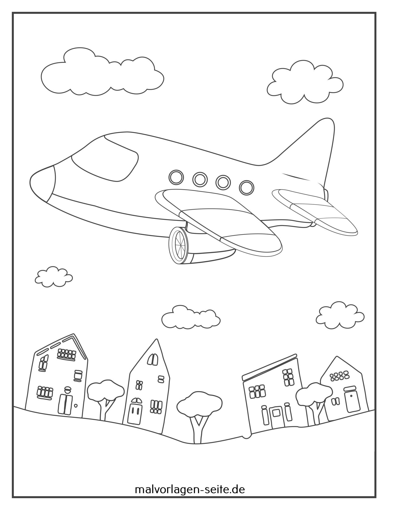 Malvorlage Flugzeug Kostenlose Ausmalbilder