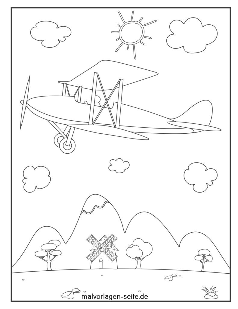 Ausmalbilder Flugzeuge kostenlos herunterladen und ausmalen Ausmalbilder Flugzeuge kostenlos herunterladen und ausmalen