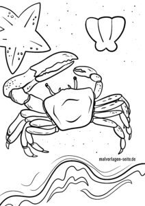 Malvorlage Krabbe