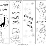 Lesezeichen Vorlagen für Kinder