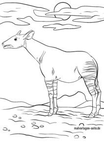 Malvorlage Okapi