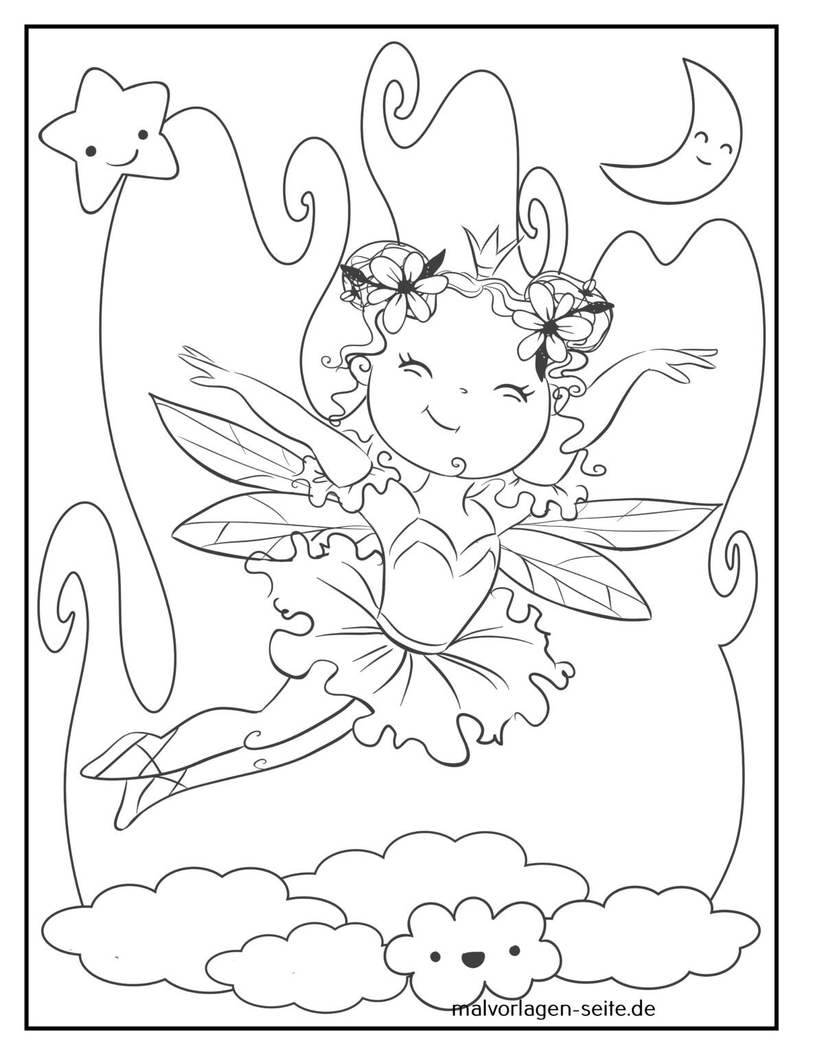 Malvorlage Fee Kostenlose Ausmalbilder