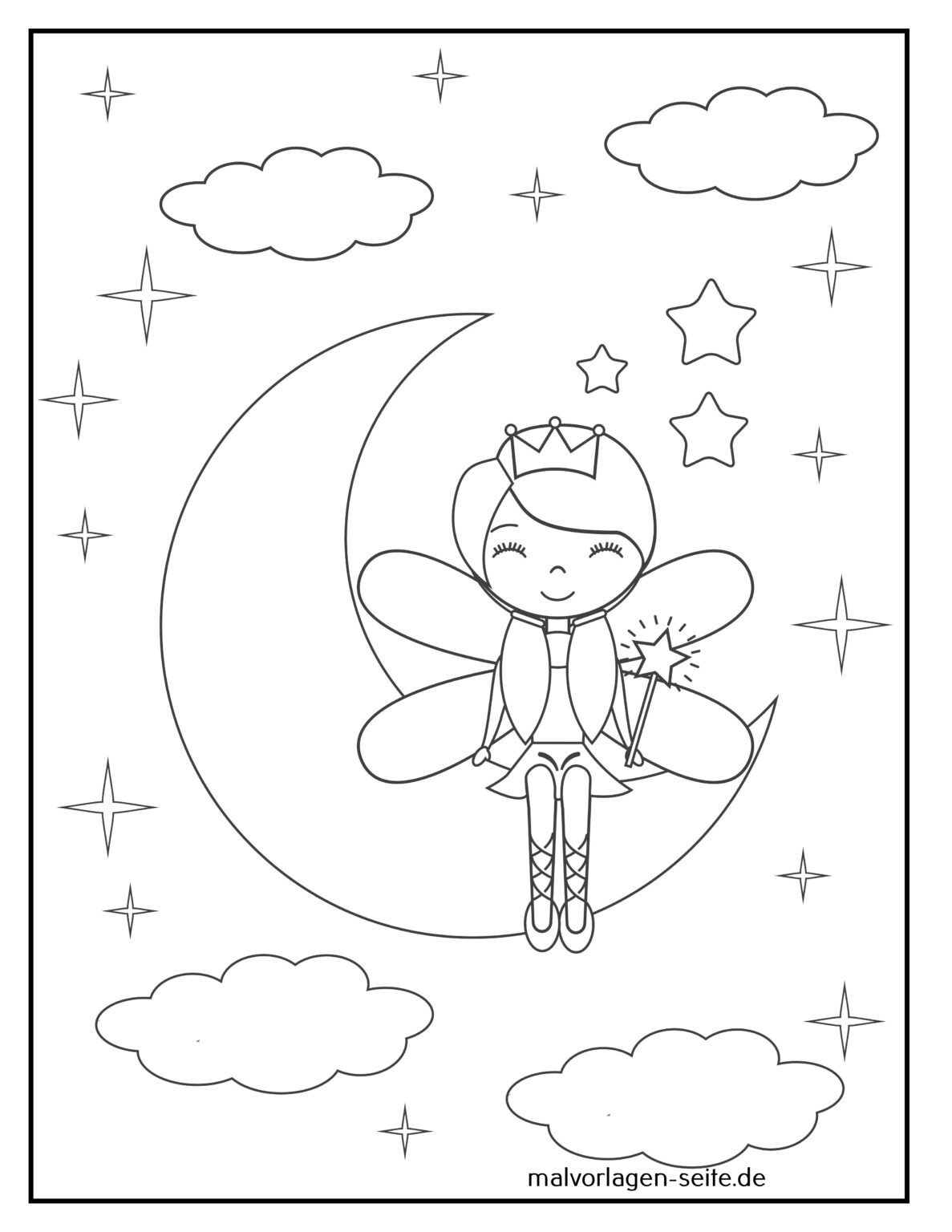  Malvorlage Mond 