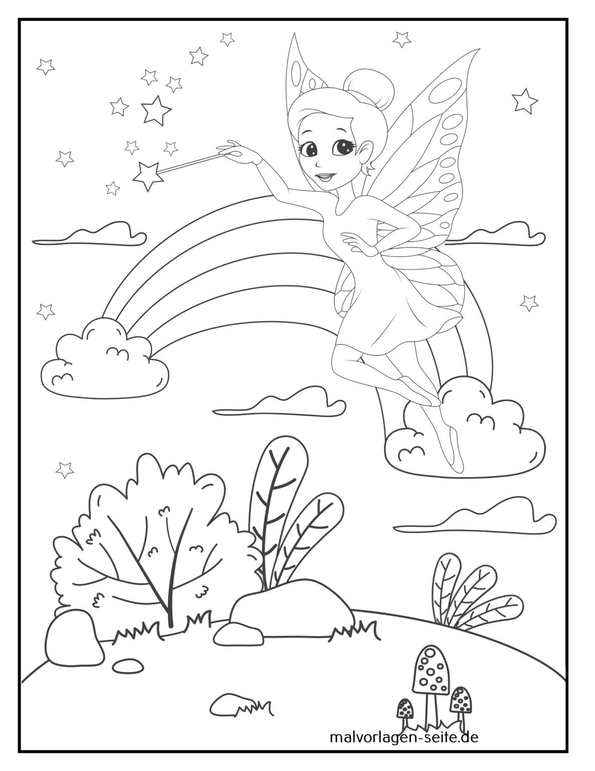  Ausmalbild kostenlos herunterladen Motiv 