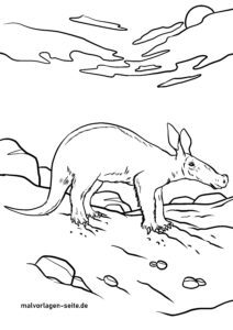 Malvorlage Erdferkel