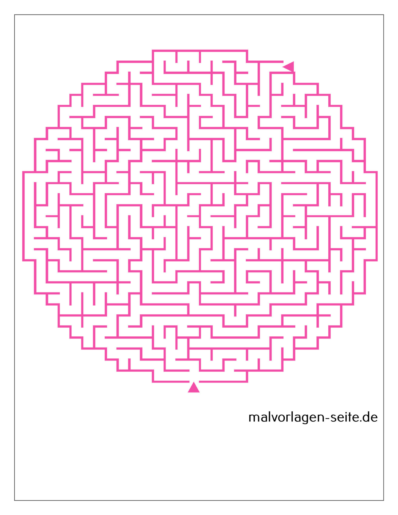 Labyrinth für Fortgeschrittene - Kreis | Jetzt kostenlos herunterladen