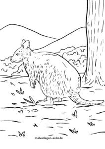 Malvorlage Quokka