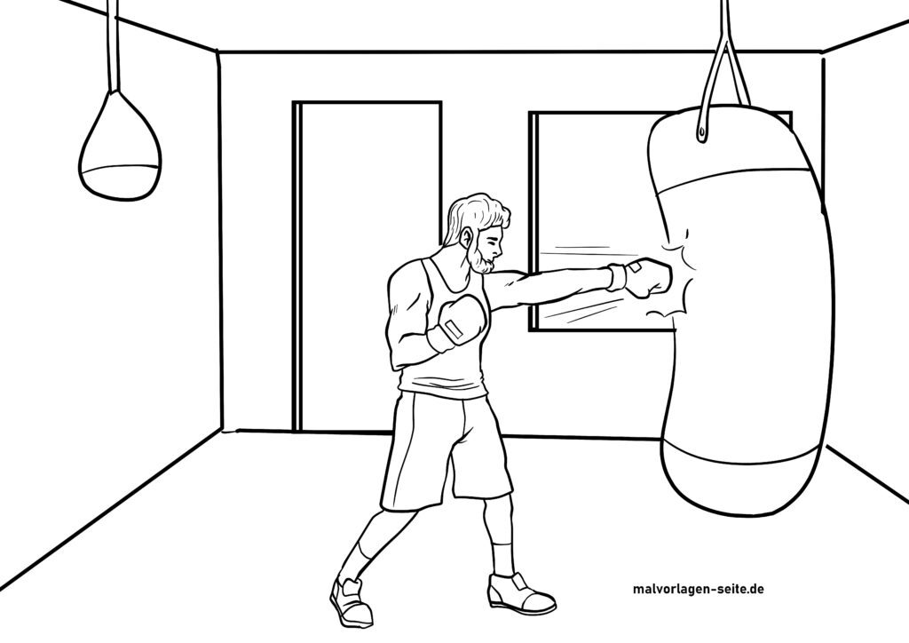 Ausmalbilder Boxen kostenlos herunterladen und ausmalen Ausmalbilder Boxen kostenlos herunterladen und ausmalen