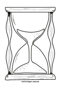 Malvorlage Sanduhr