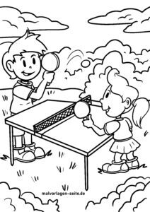 Tischtennis Malvorlage Tischtennis Malvorlage
