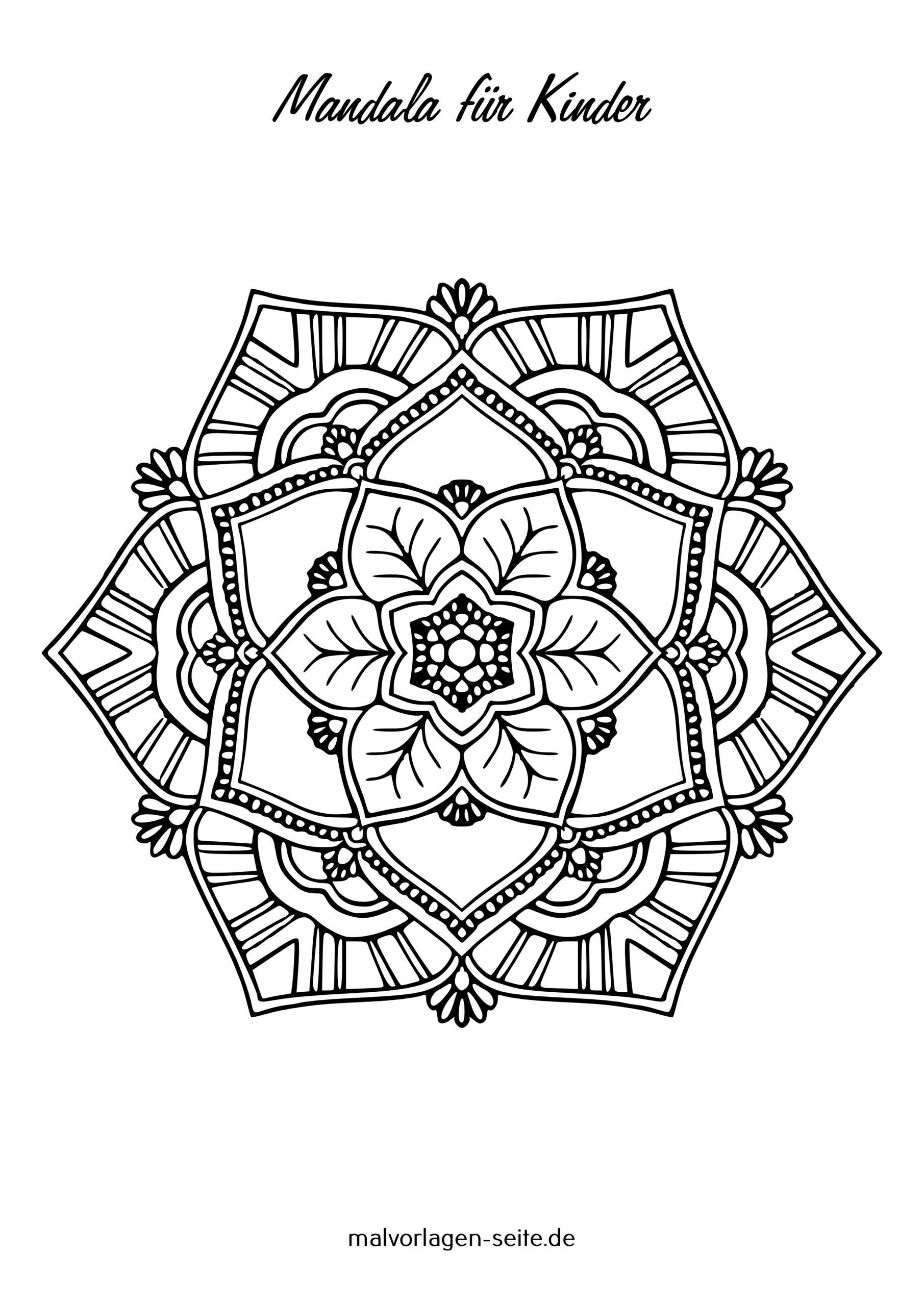 Blumenmandala für Kinder