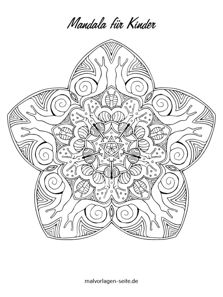 Tiermandalas - Tier Mandalas zum Ausmalen für Kinder