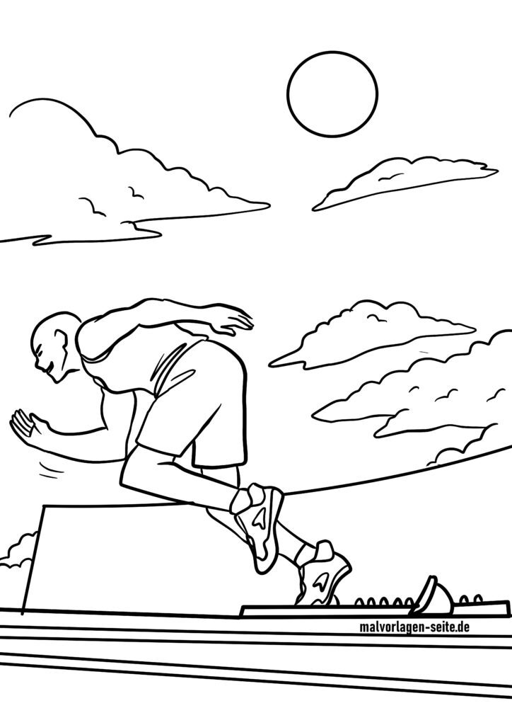 Ausmalbilder Laufen Leichtathletik Kostenlose Ausmalbilder