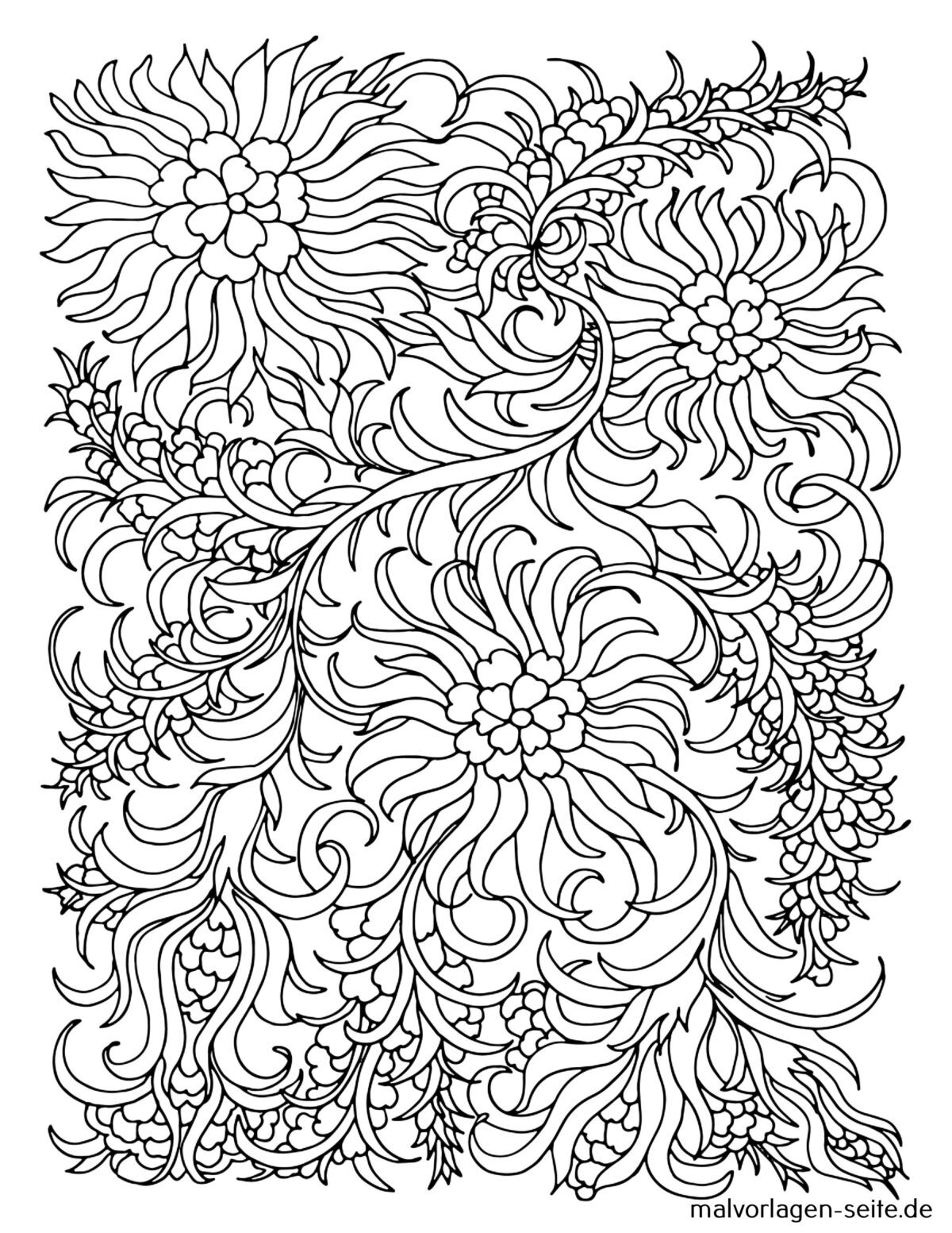Mandala für Erwachsene | Ausmalbild kostenlos herunterladen