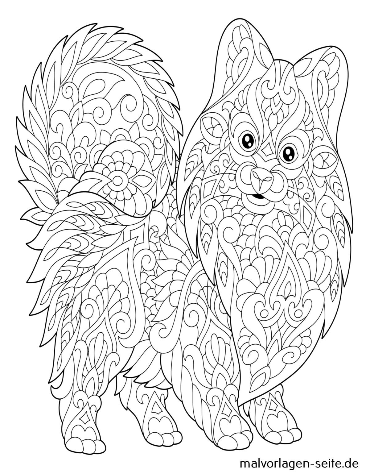 Mandala F r Erwachsene Katze Kostenlose Malvorlagen