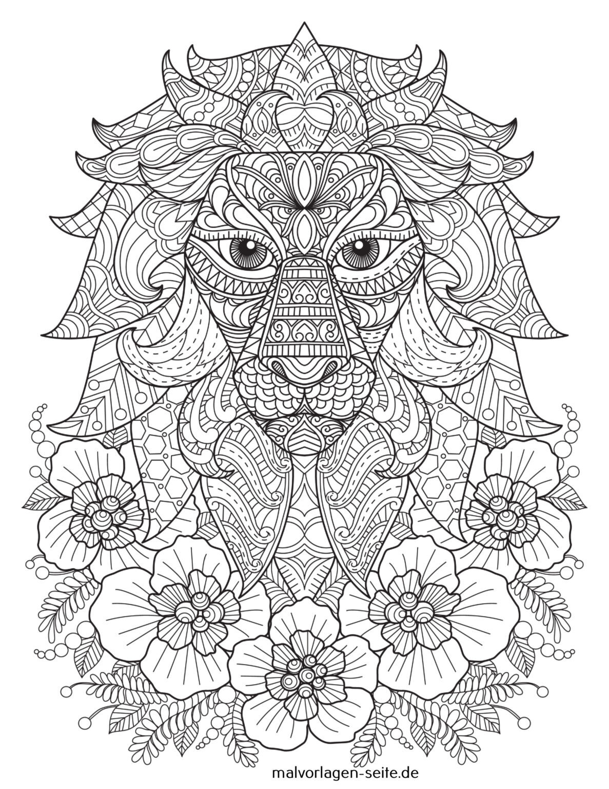 Mandala für Erwachsene | Ausmalbild kostenlos herunterladen