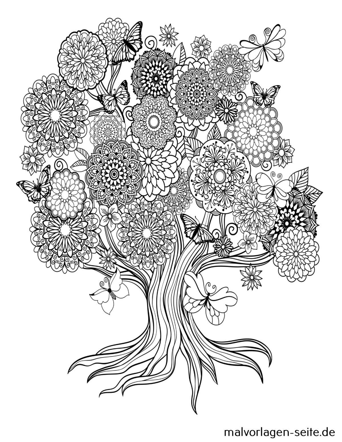 Mandala für Erwachsene | Ausmalbild kostenlos herunterladen