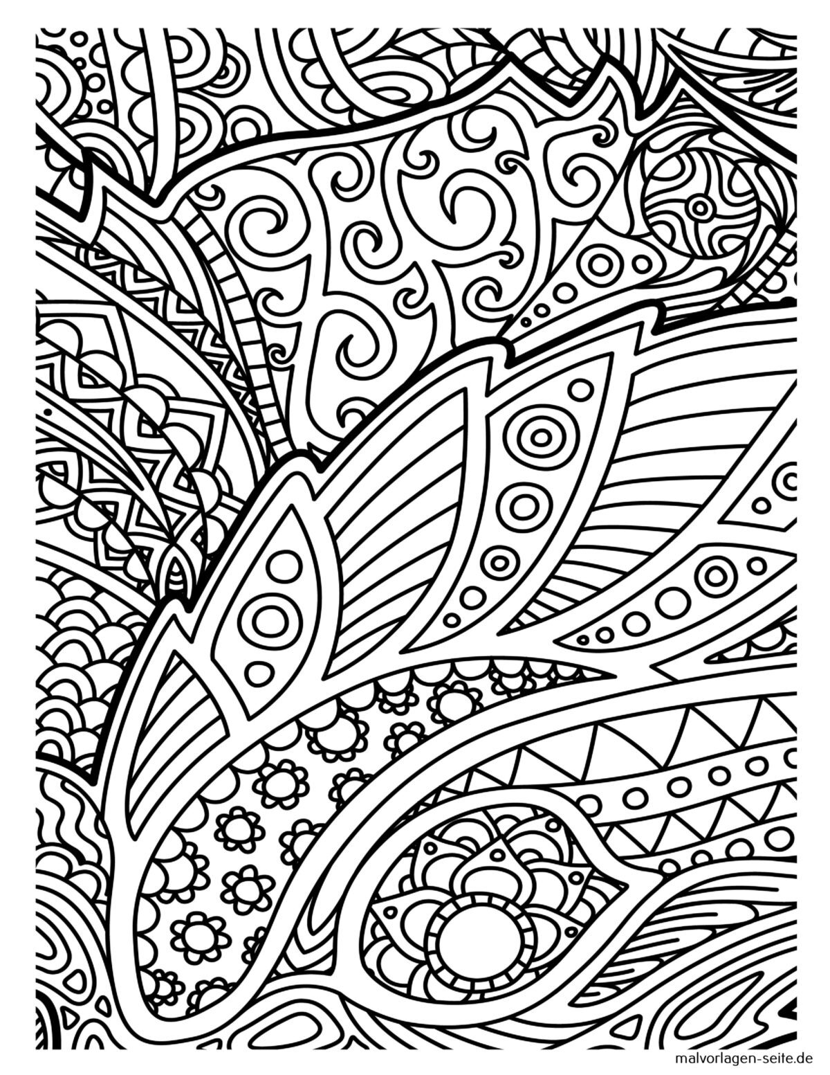Mandala Vorlage für Erwachsene