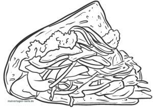 Malvorlage Döner