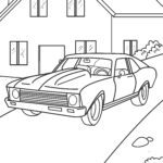 Malvorlage Muscle Car
