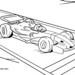 Malvorlage Rennwagen