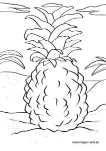 Malvorlage Ananas