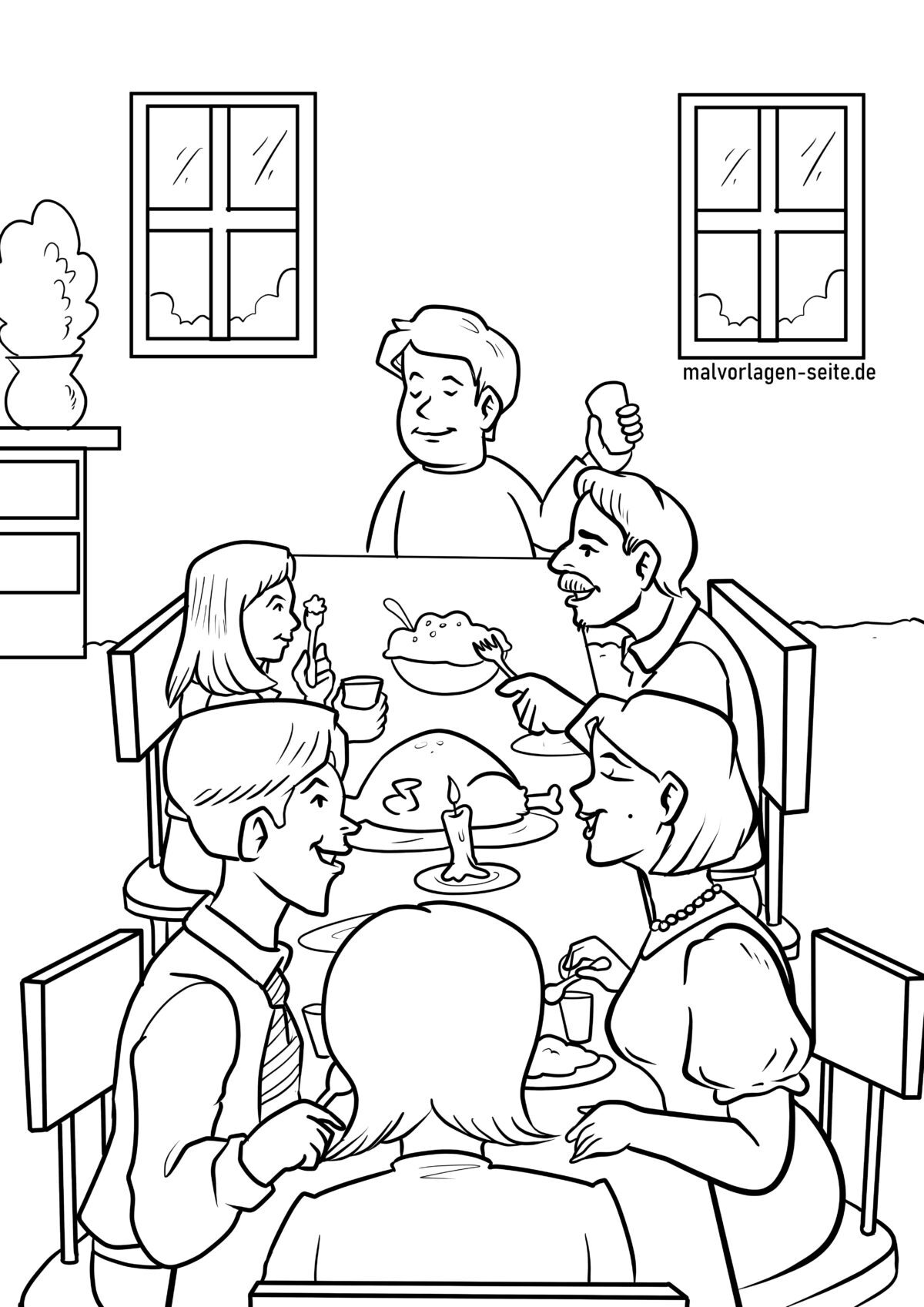 Malvorlage Thanksgiving