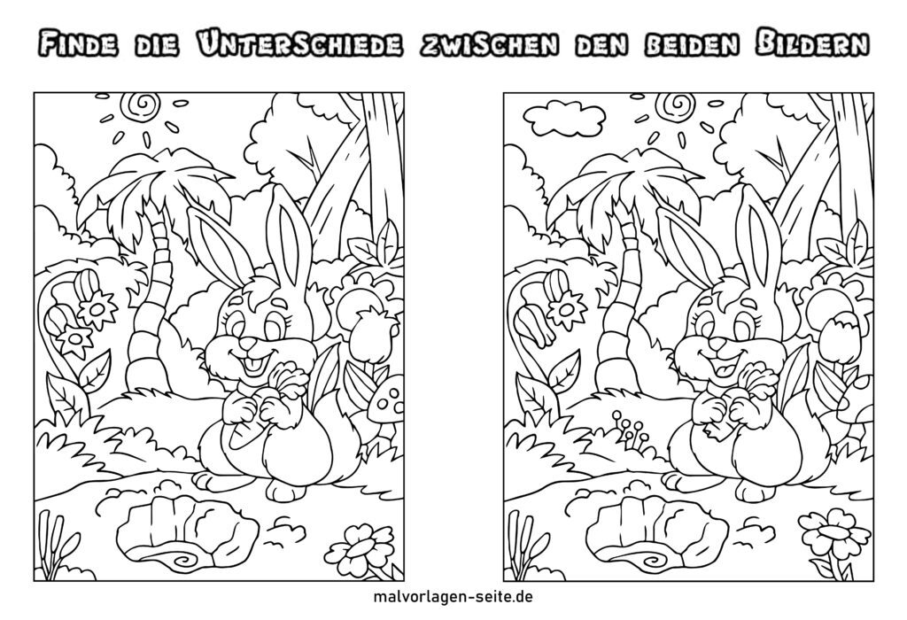 Finde Die Fehler Im Text Fehlerbilder für Kinder - Finde die Fehler auf beiden Bildern