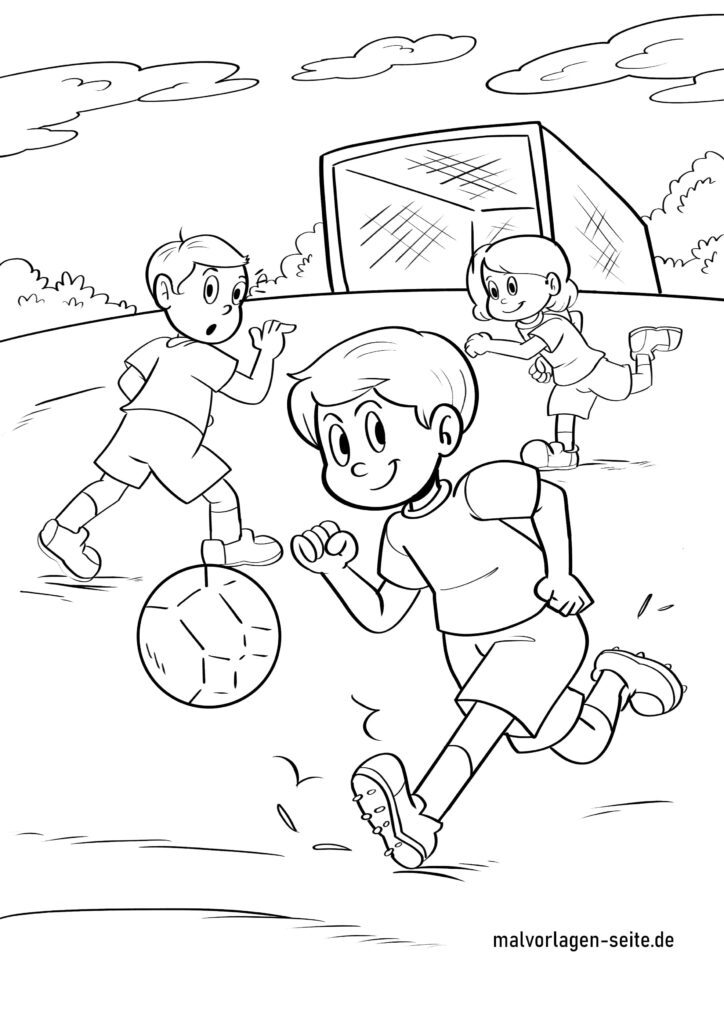 ausmalbilder fussball kostenlos