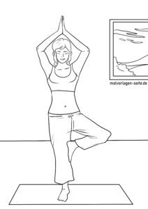 Malvorlage Yoga