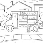 Malvorlage Foodtruck - Fahrzeuge Malvorlage Foodtruck