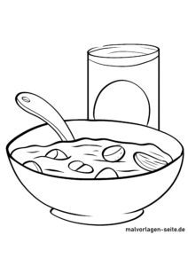 Malvorlage Müsli - Cerealien