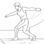 Malvorlage Diskuswerfer