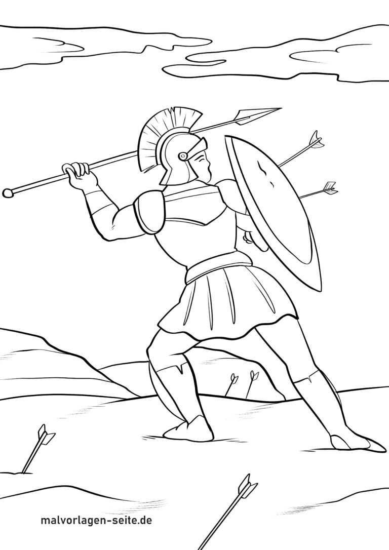Geschichtliche Ausmalbilder Römer / Römerzeit kostenlos drucken