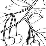 Malvorlage Kirschen