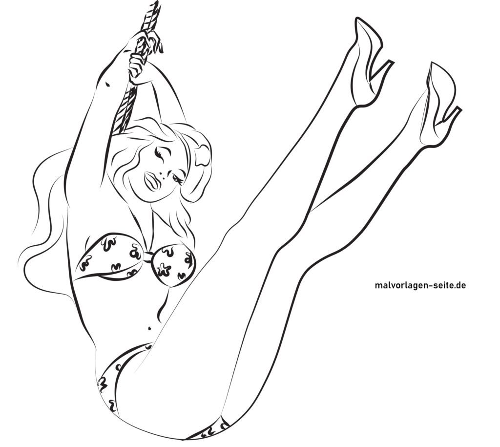 Pin-up Vorlage